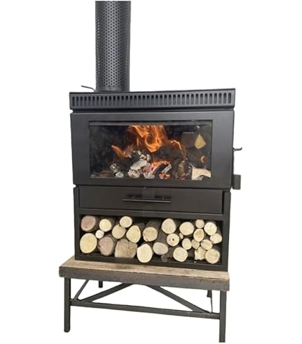 Amazon.co.jp: Futlfos 薪ストーブ 暖炉 室内調理用ストーブ 鋳鉄製薪